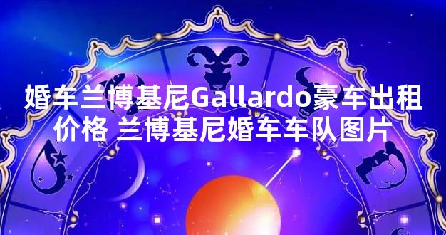 婚车兰博基尼Gallardo豪车出租价格 兰博基尼婚车车队图片